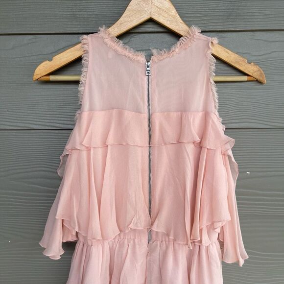 Alice + Olivia Pink Ruffle Mini Dress - Picture 6 of 9